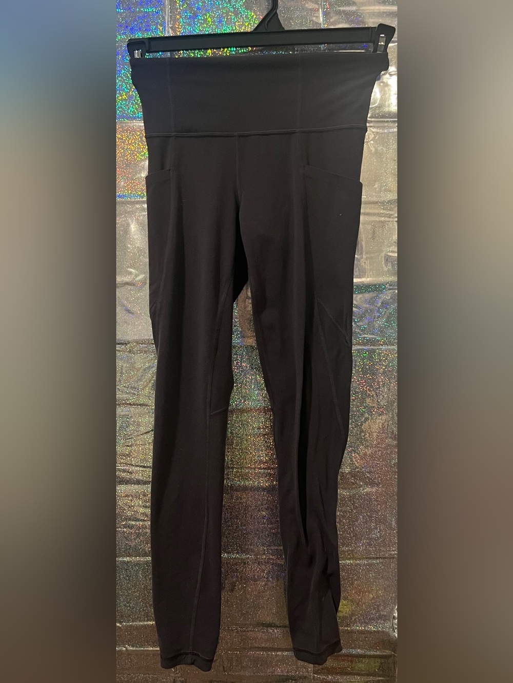 Athleta Gray High Rise Leggings with Pockets Size XS